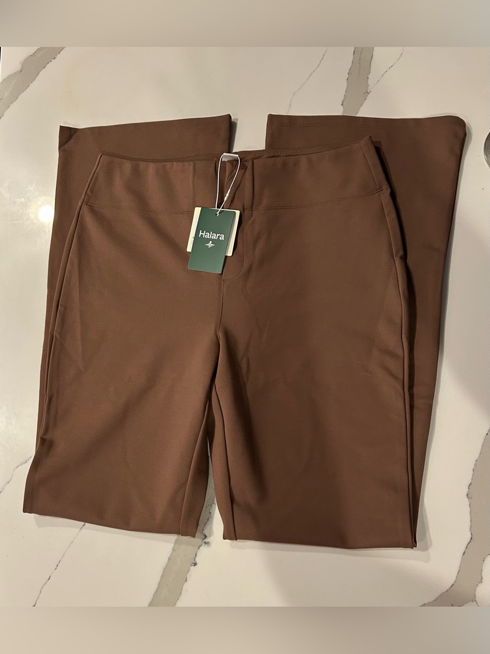 HALARA Chocolate Brown High-Rise Leggings Ladies Large Tall NWT